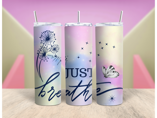 Just Breathe tumbler